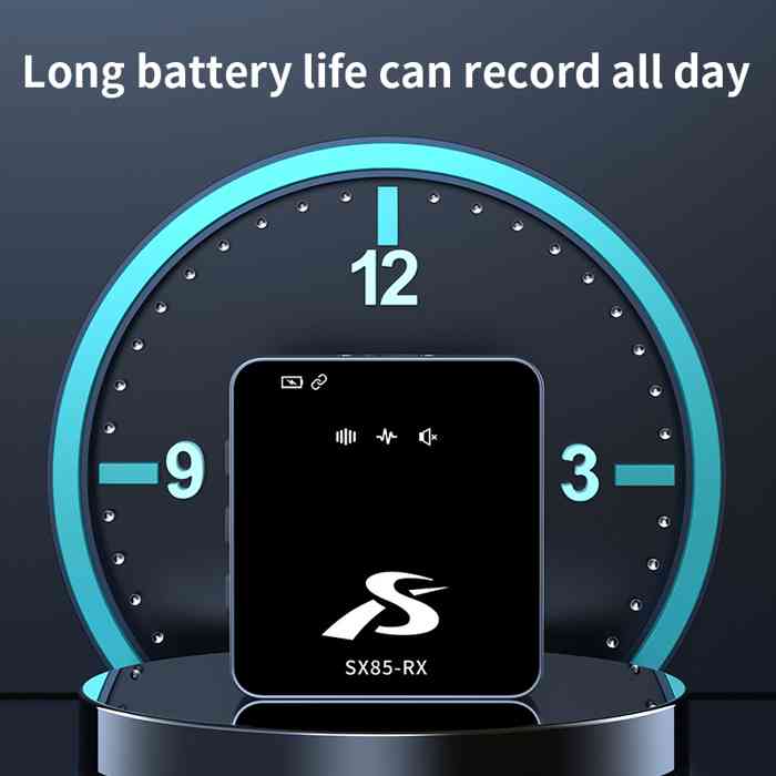 SX85 single Wireless Microphone for PC, DSLR Camera iPhone & Type-C Android